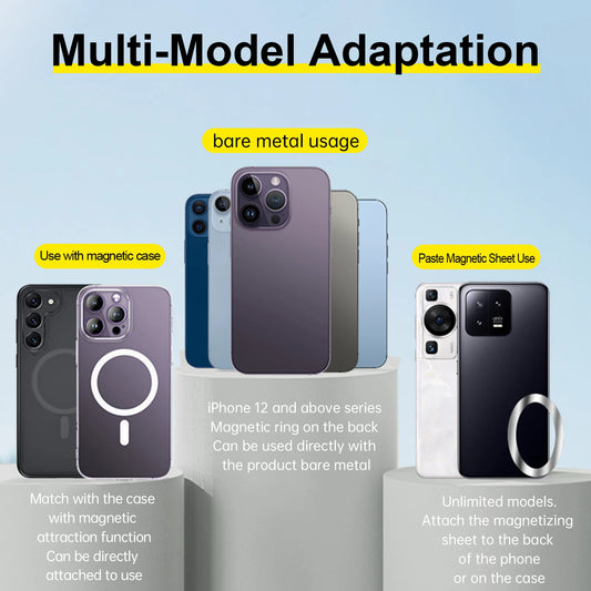 TELESIN Magnetic Selfie Stick Tripod with Remote For Cellphone For iPhone 14 13 12 Pro Max For HUAWEI XIAOMI SAMSUNG