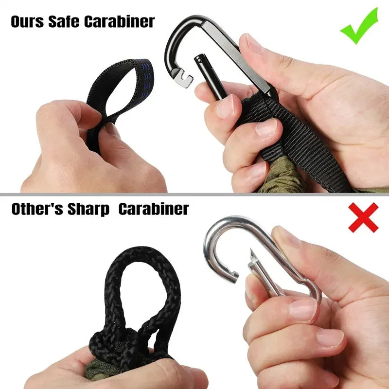 Camping Hammock with Mosquito Net and Light